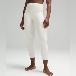 NWT lululemon Align High-Rise Ribbed Pant Leggings 25" in Bone